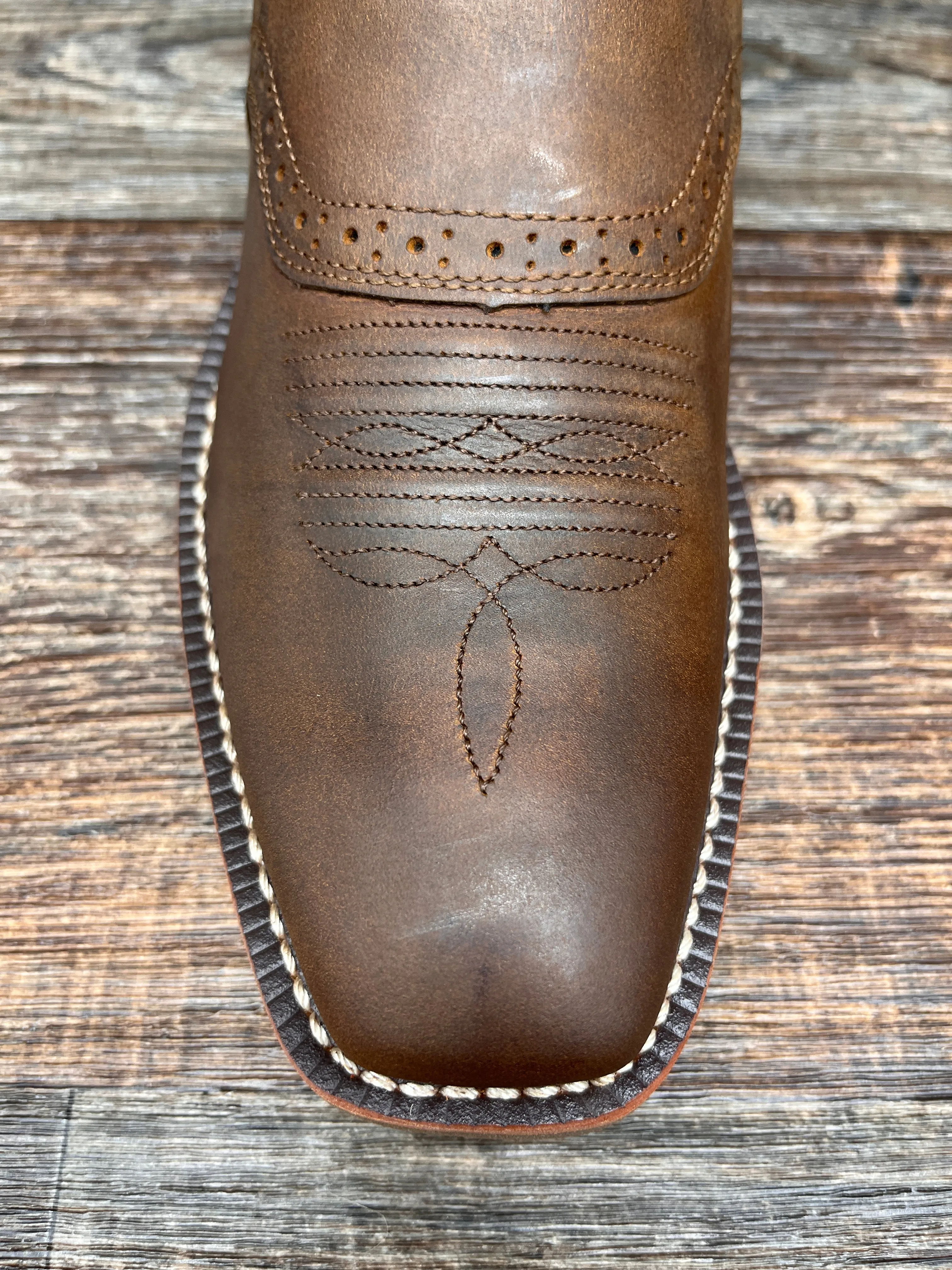 10040348 Men's Roughstock Patriot Square Toe Western Boot