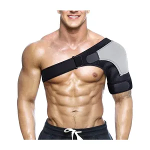 1pc Adjustable Compression Shoulder Brace Support with Ice Pack Holder for Injury Prevent