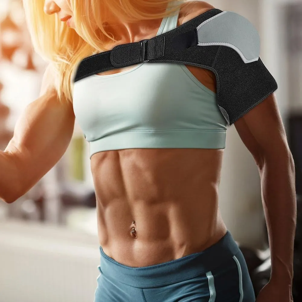 Adjustable Shoulder Brace Compression Wrap Strap for Torn Rotator Cuff Injuries