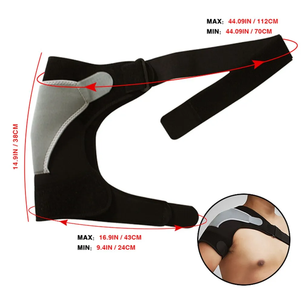 Adjustable Shoulder Brace Compression Wrap Strap for Torn Rotator Cuff Injuries