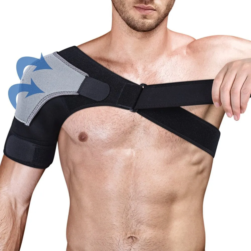 Adjustable Shoulder Brace Compression Wrap Strap for Torn Rotator Cuff Injuries
