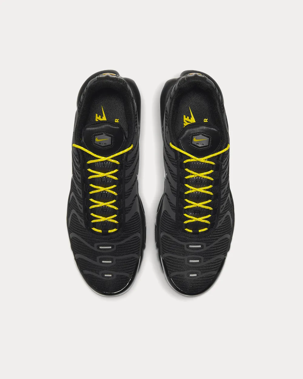 Air Max Plus Black/Metallic Silver/Opti Yellow/Black Low Top Sneakers