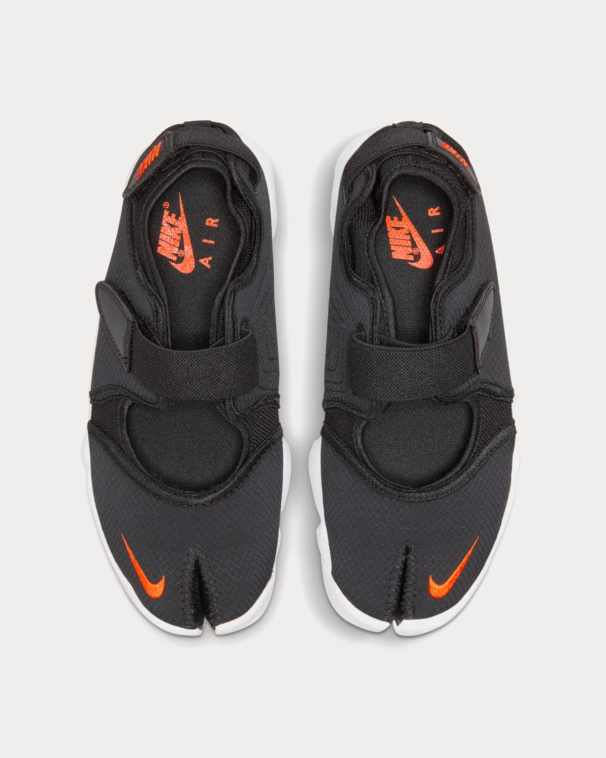 Air Rift Black / Rush Orange Slip On Sneakers