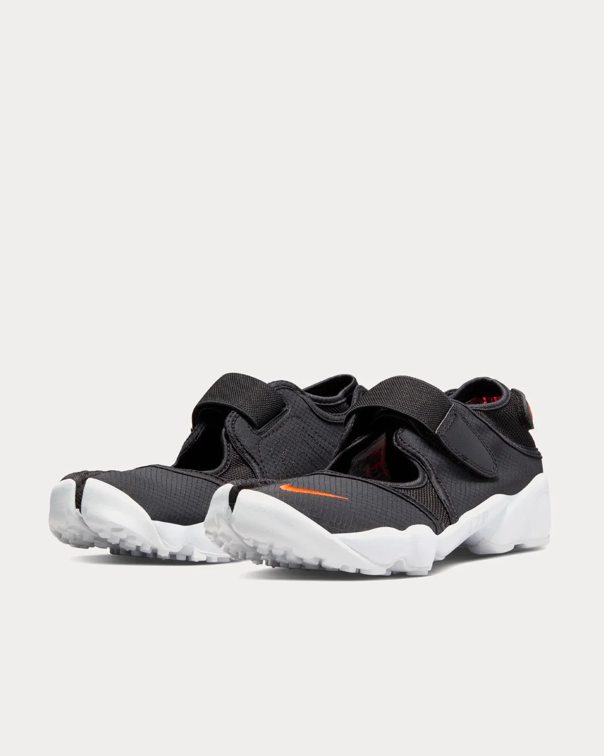 Air Rift Black / Rush Orange Slip On Sneakers