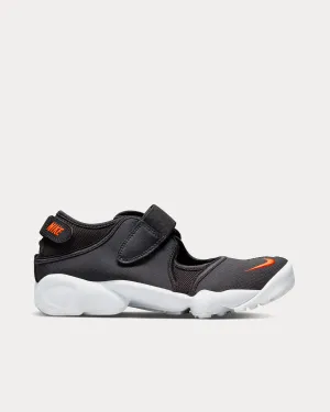 Air Rift Black / Rush Orange Slip On Sneakers