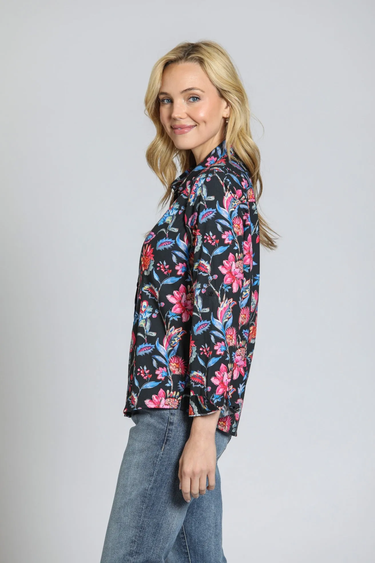 APNY Pink Blue Multi  Classic Button-Up Shirt