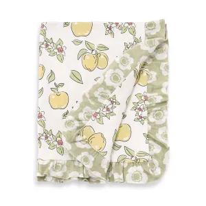 Apple Blossoms Stroller Blanket