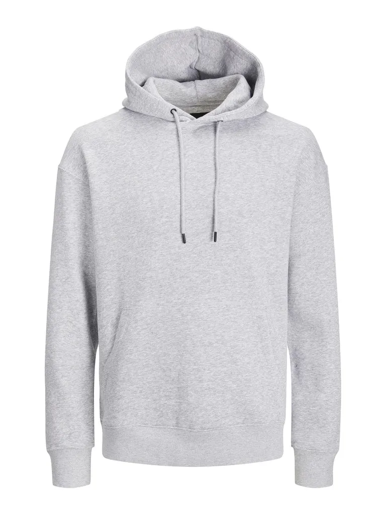Basic Hooded Sweatshirt - Light Grey