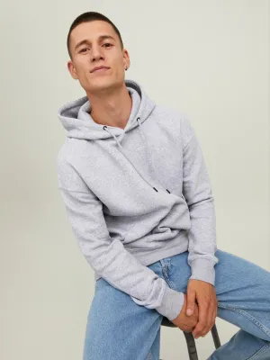 Basic Hooded Sweatshirt - Light Grey