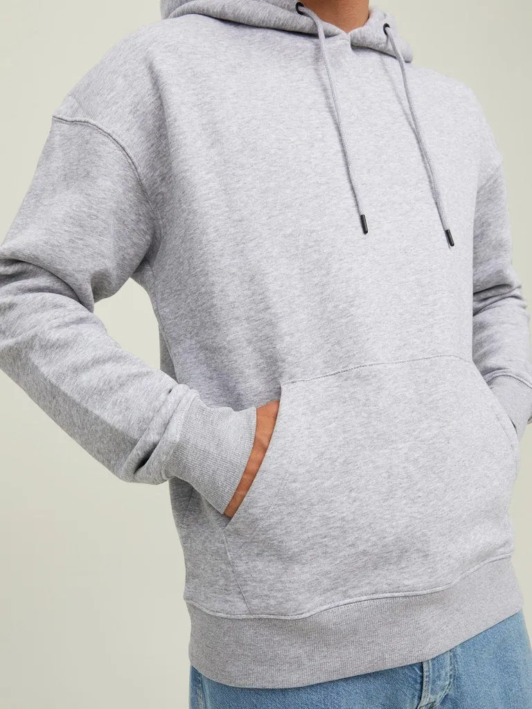 Basic Hooded Sweatshirt - Light Grey