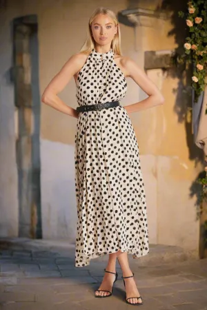 Bishop   Young Avery Halter Polka Dot Dress  Feminine Wild Collection
