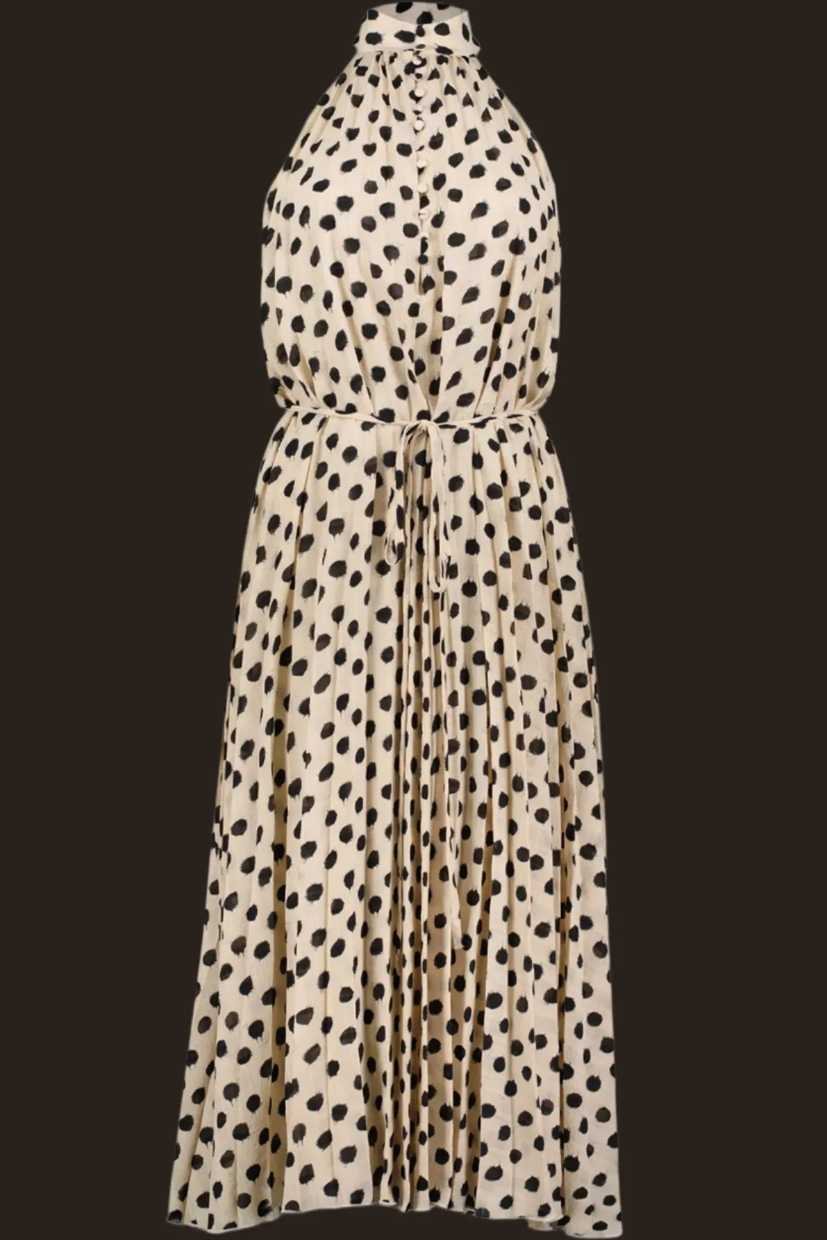 Bishop   Young Avery Halter Polka Dot Dress  Feminine Wild Collection
