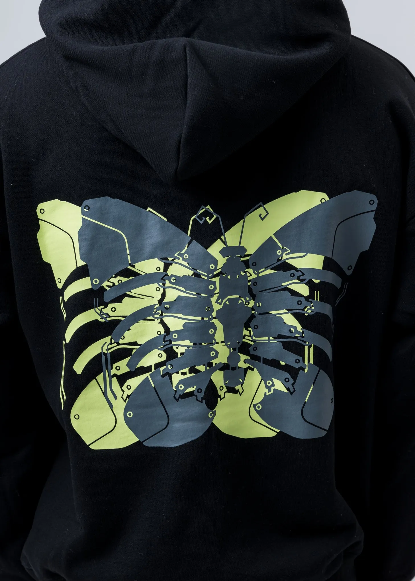Black Butterfly Rib Cage Hoodie