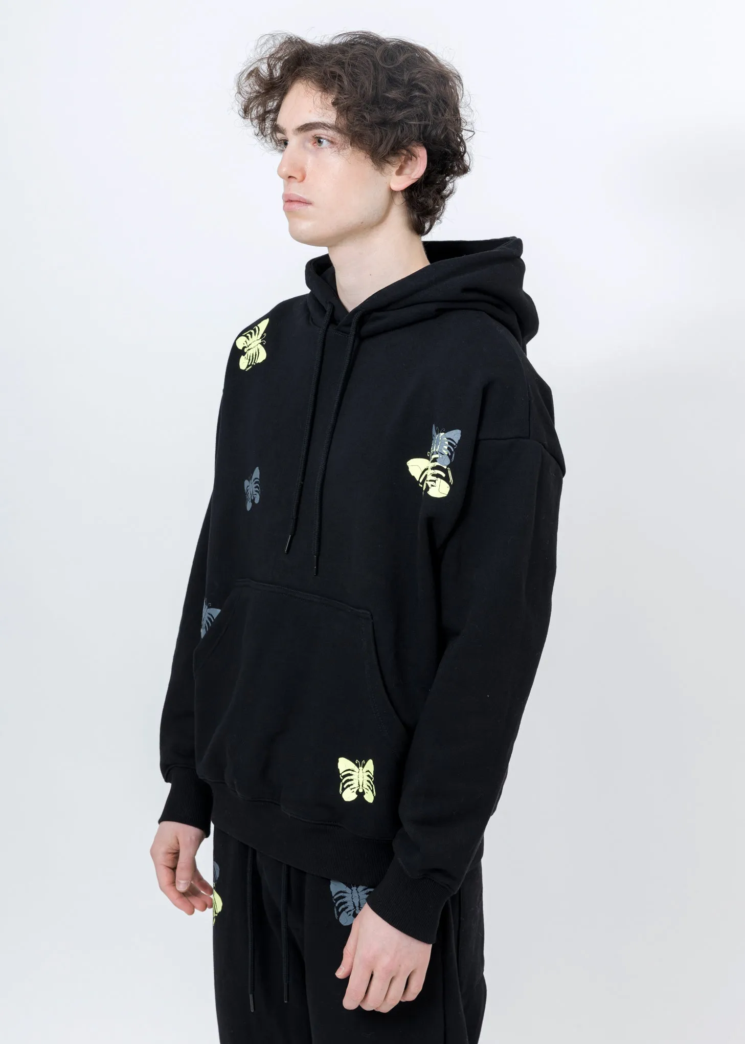 Black Butterfly Rib Cage Hoodie