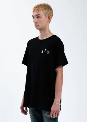 Black Distressed Logo T-Shirt