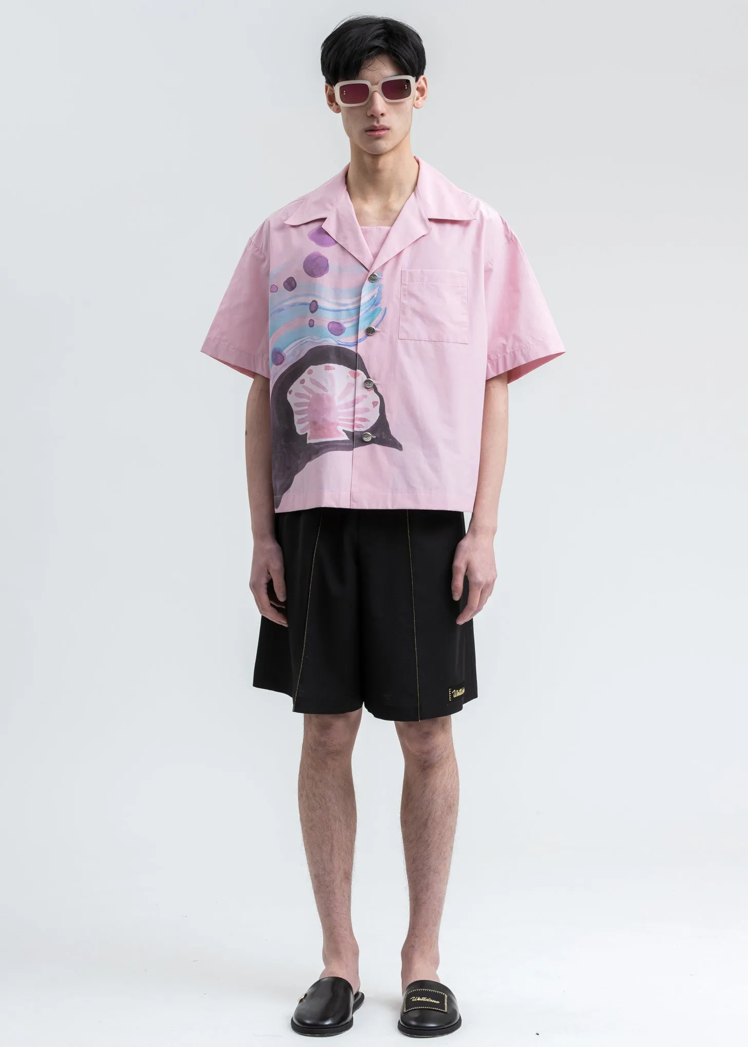 Black Elasticated Waistband Shorts