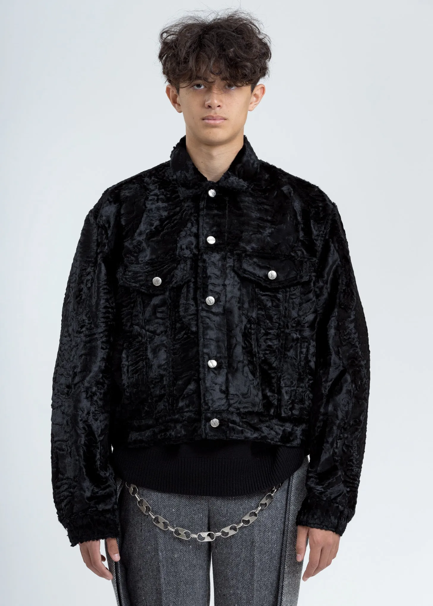 Black Faux Fur Jacket