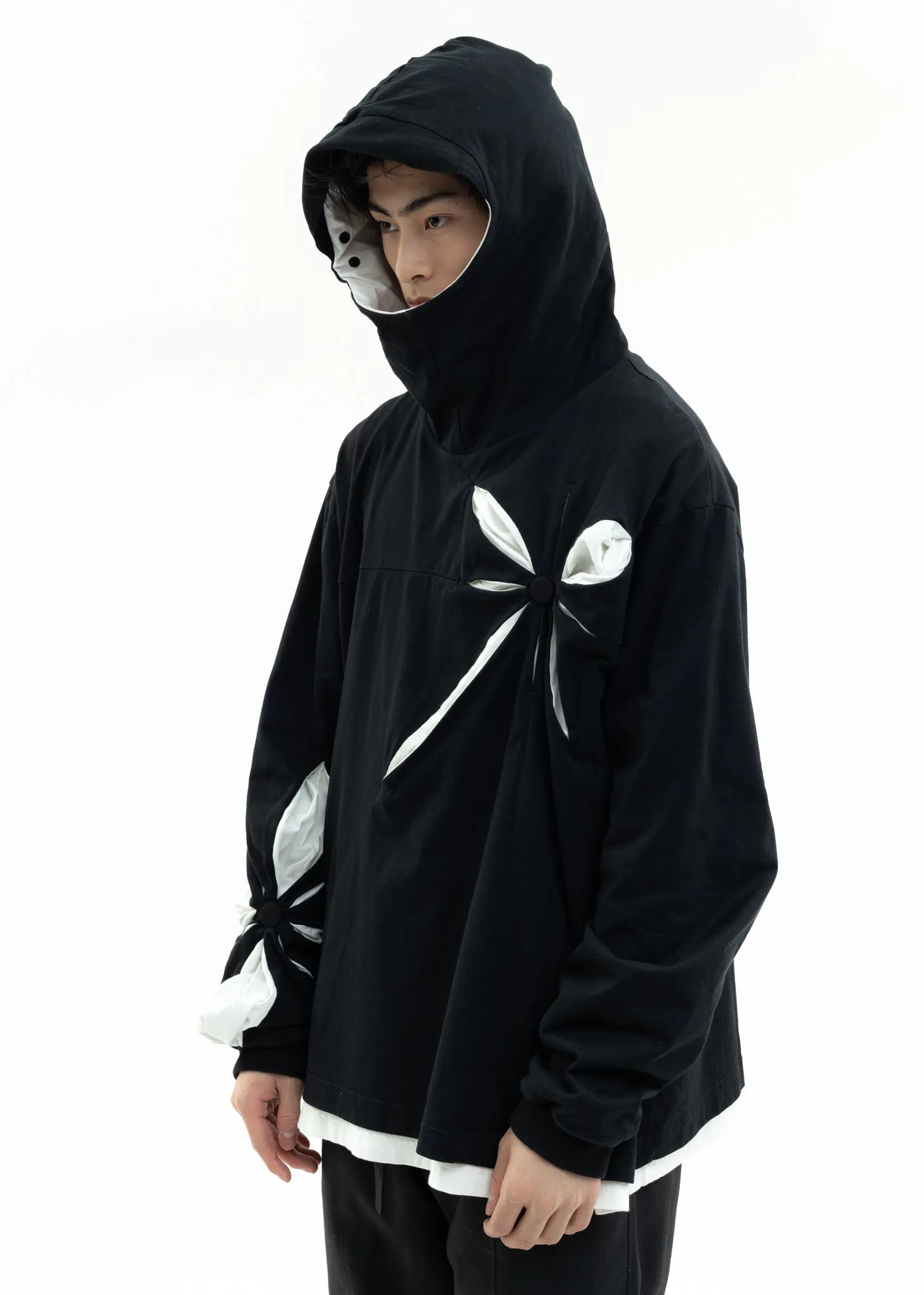 Black Origami Hoodie