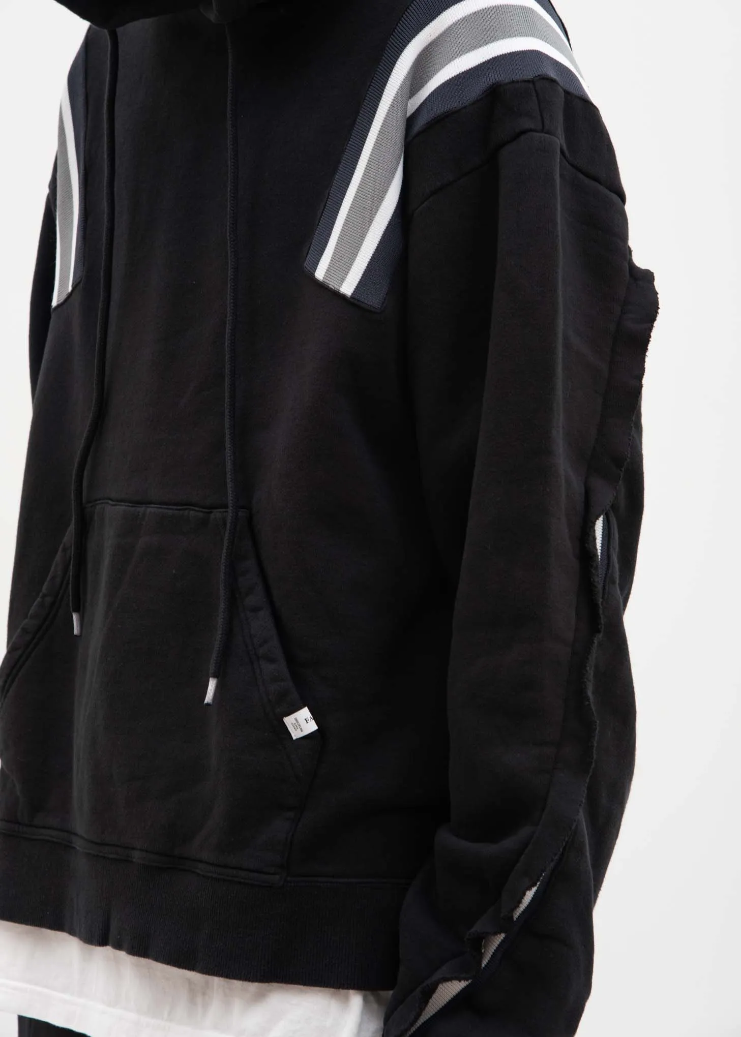 Black Taping Hoodie