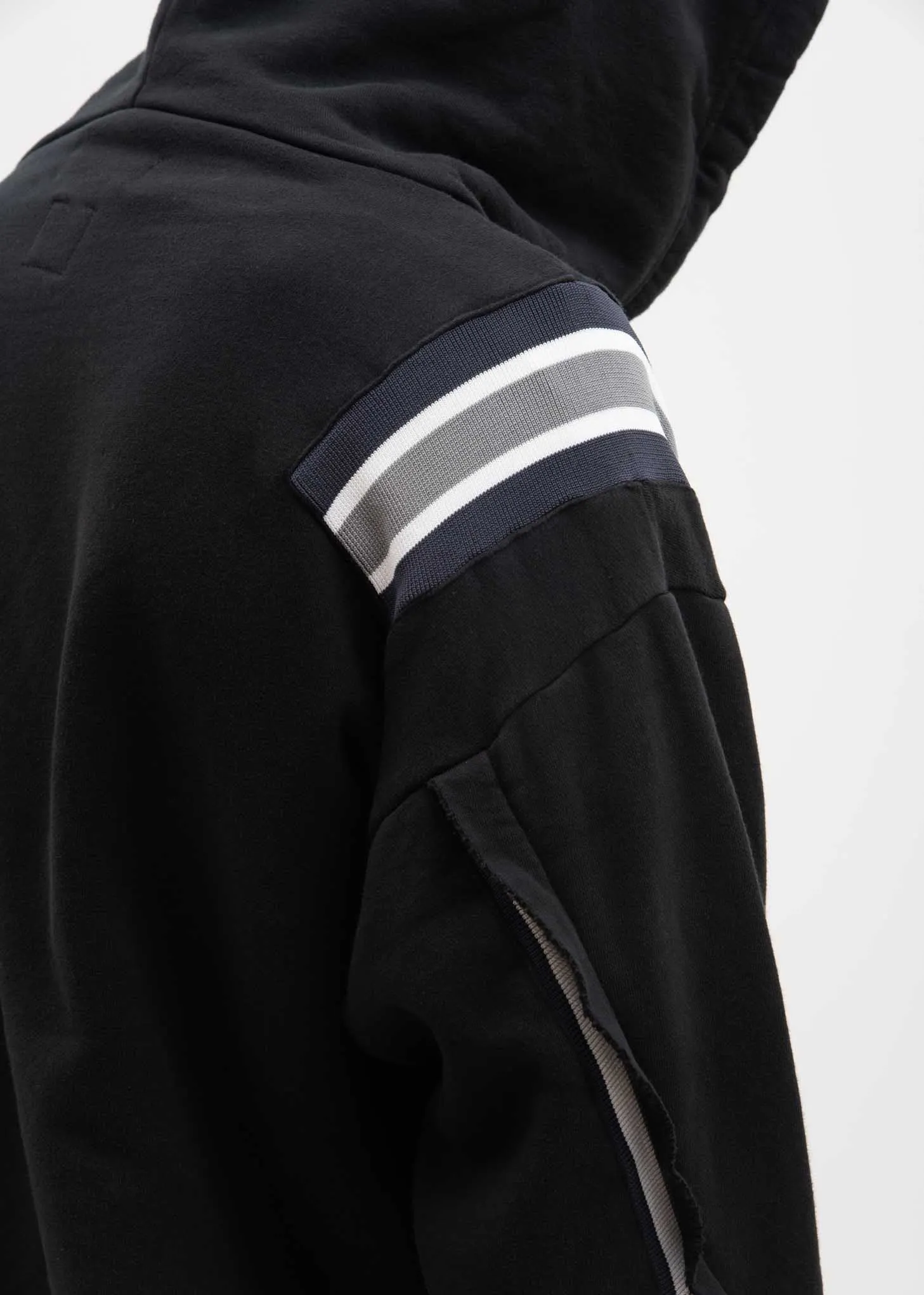 Black Taping Hoodie
