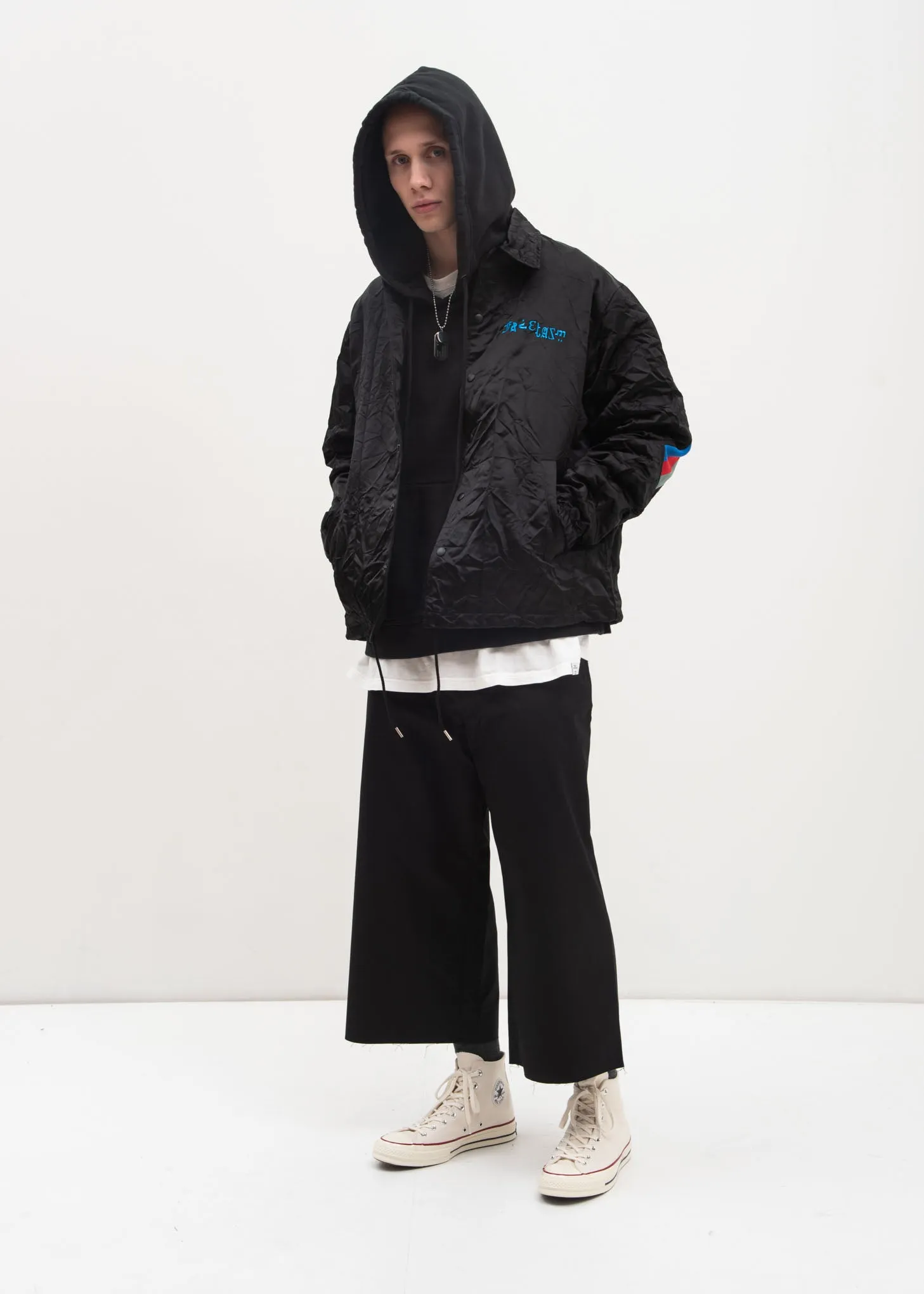 Black Taping Hoodie