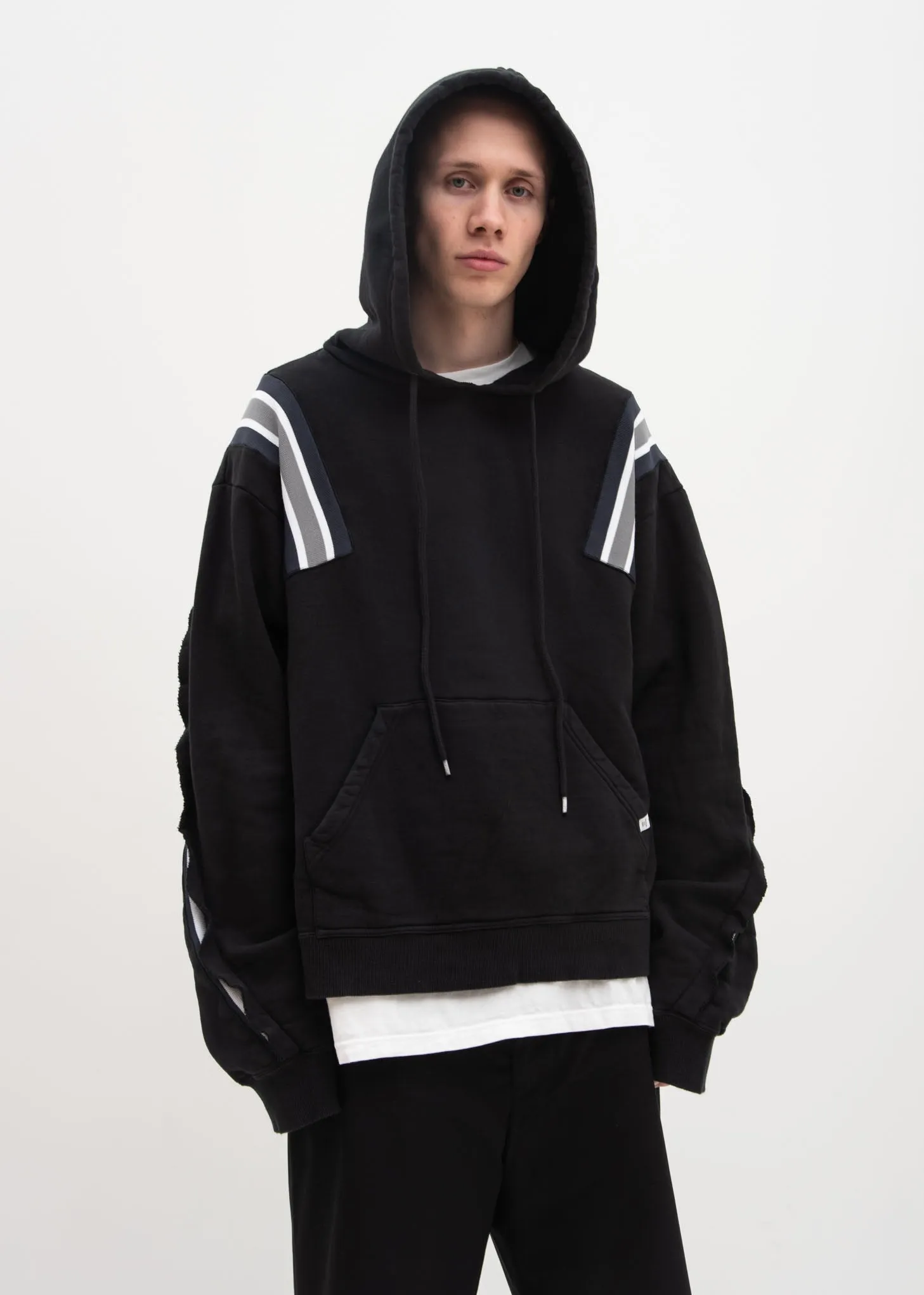 Black Taping Hoodie
