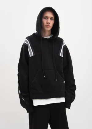 Black Taping Hoodie
