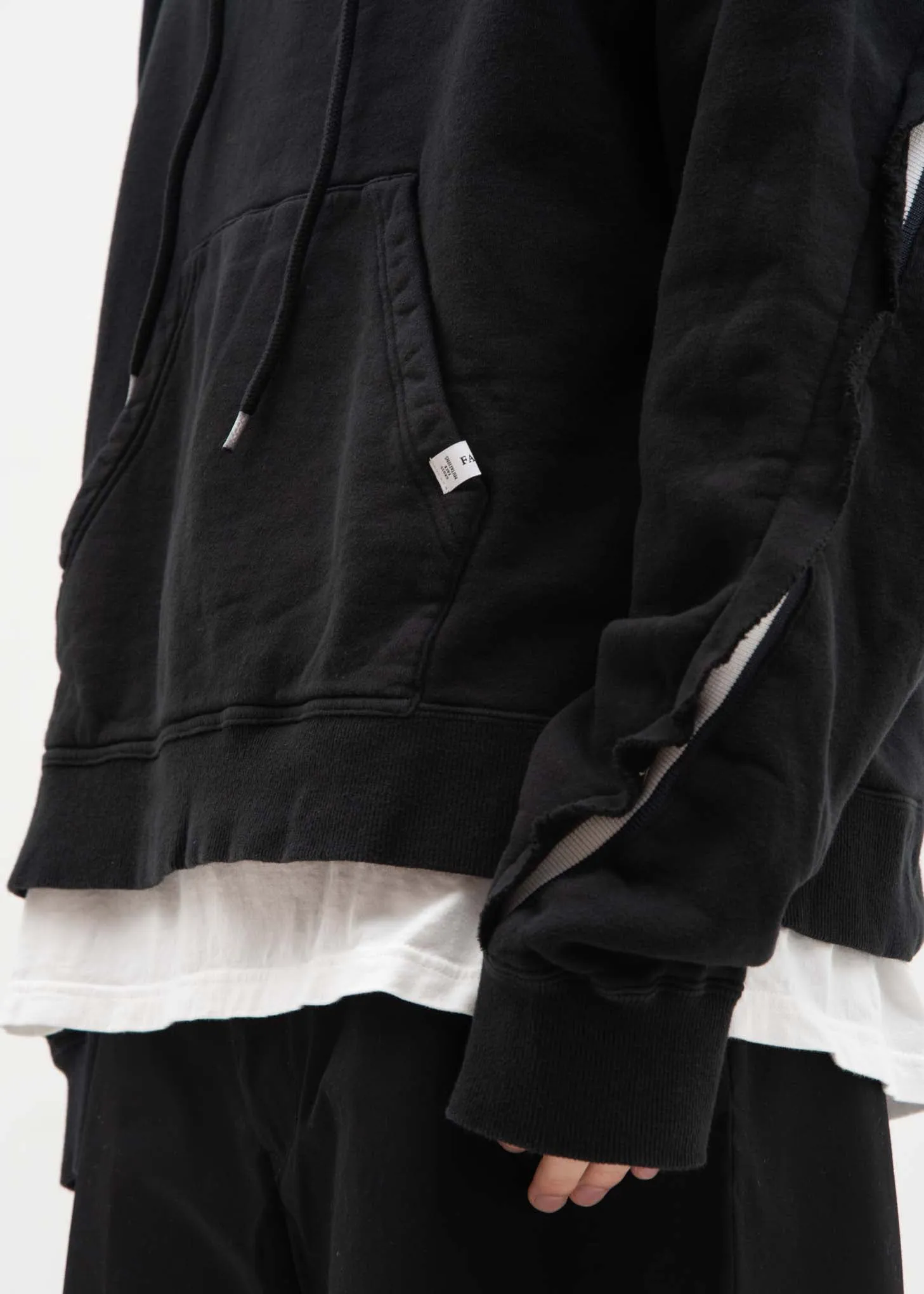 Black Taping Hoodie
