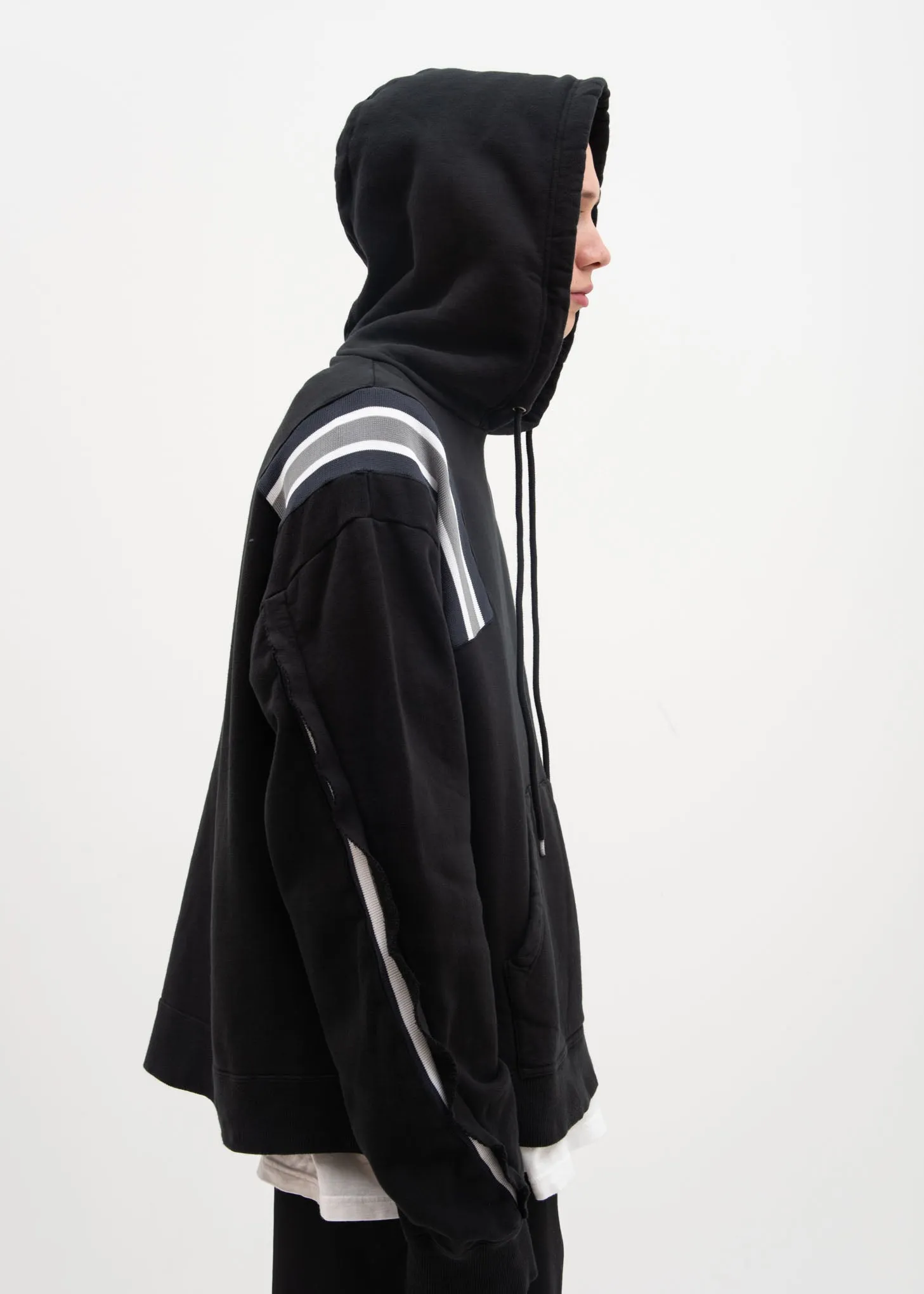 Black Taping Hoodie