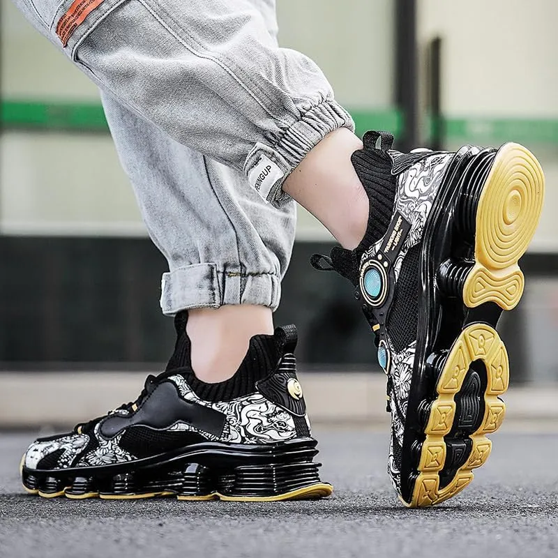 Blade Sneakers for Men Shoes Tennis Mens Trail Running Men's Athletic Fashion Shoe Sport Man Black Orange White Size Runner Jogging