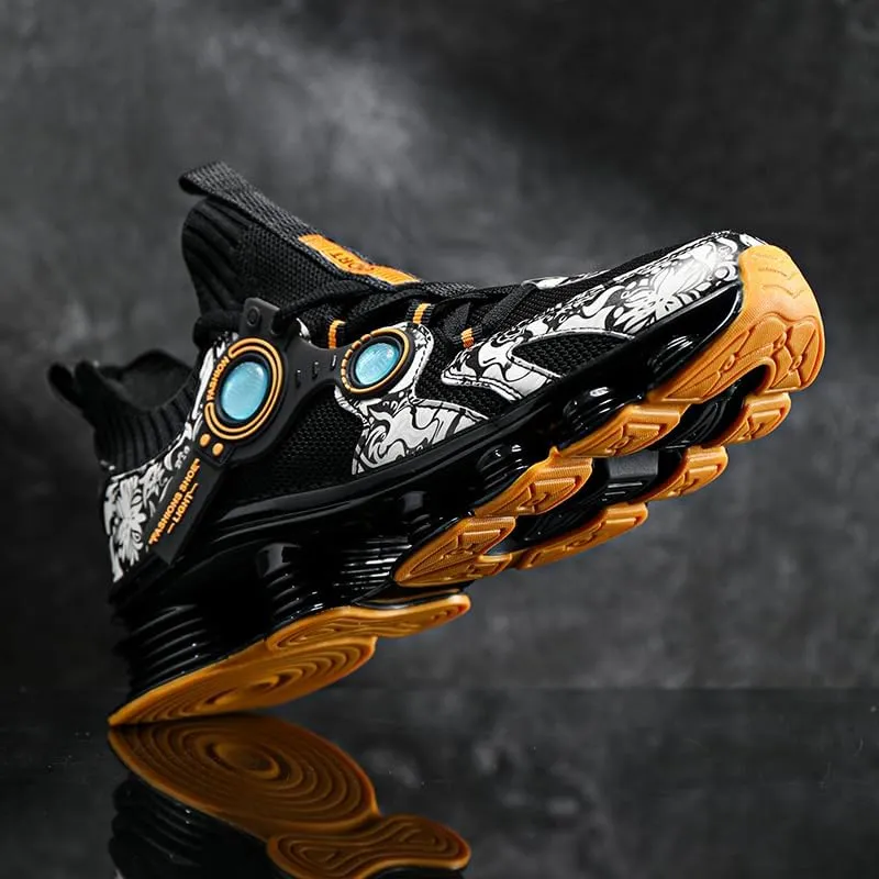 Blade Sneakers for Men Shoes Tennis Mens Trail Running Men's Athletic Fashion Shoe Sport Man Black Orange White Size Runner Jogging