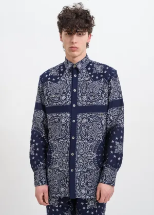 Blue Nevada Bandana Shirt