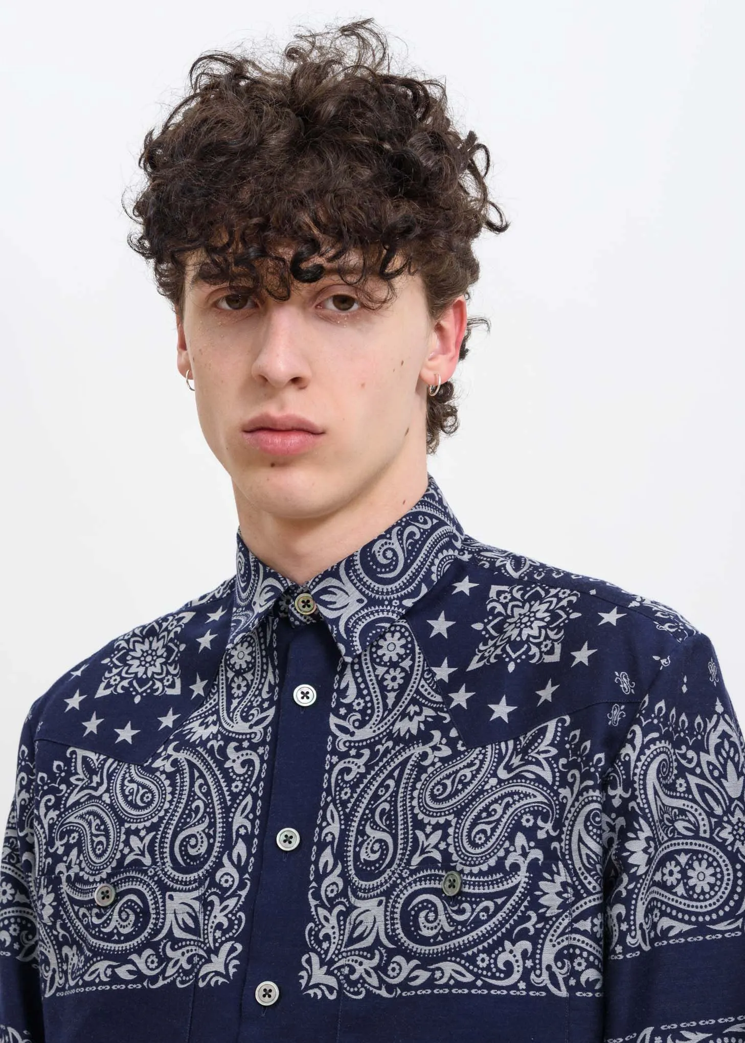 Blue Nevada Bandana Shirt