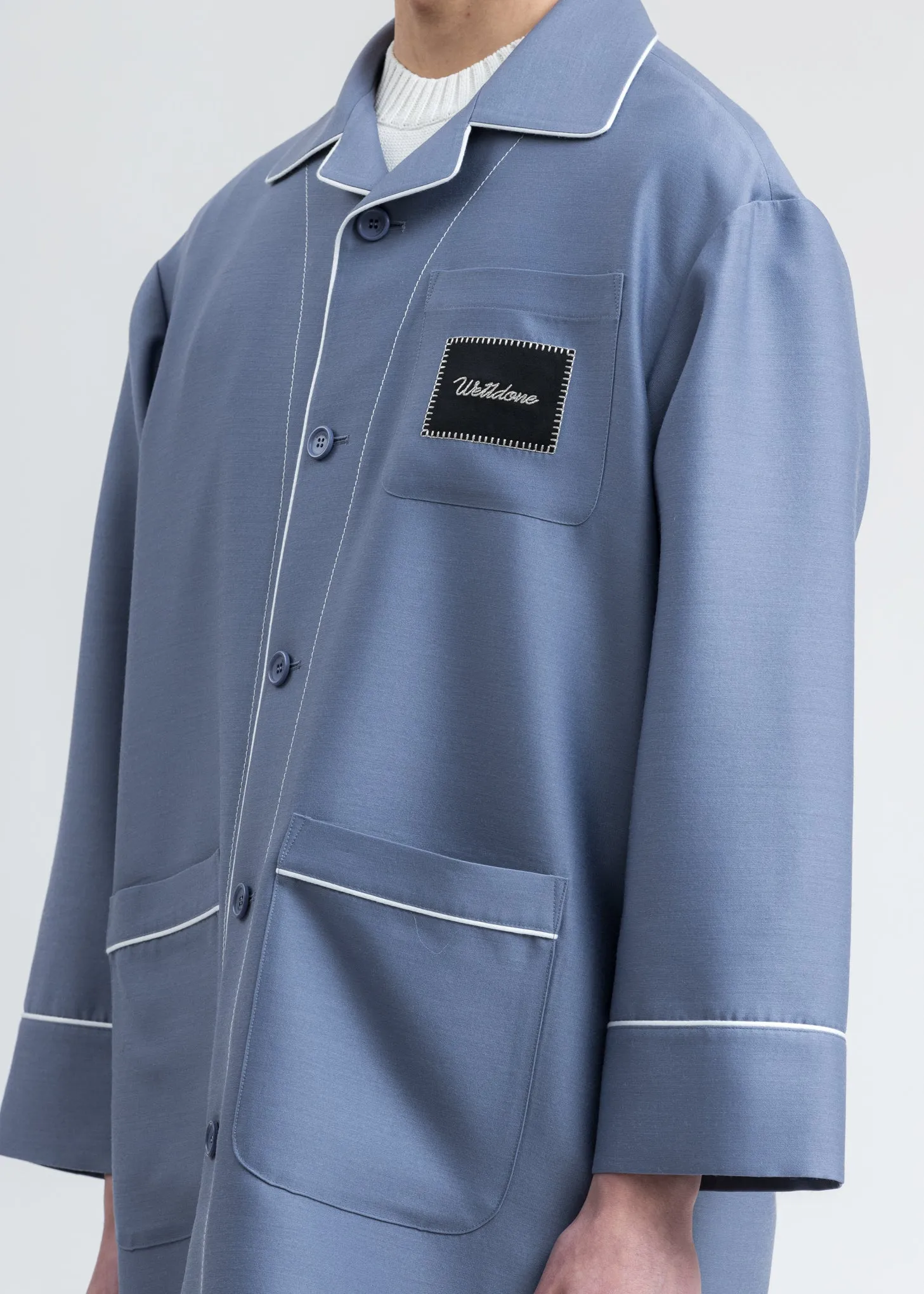 Blue Pyjama Coat