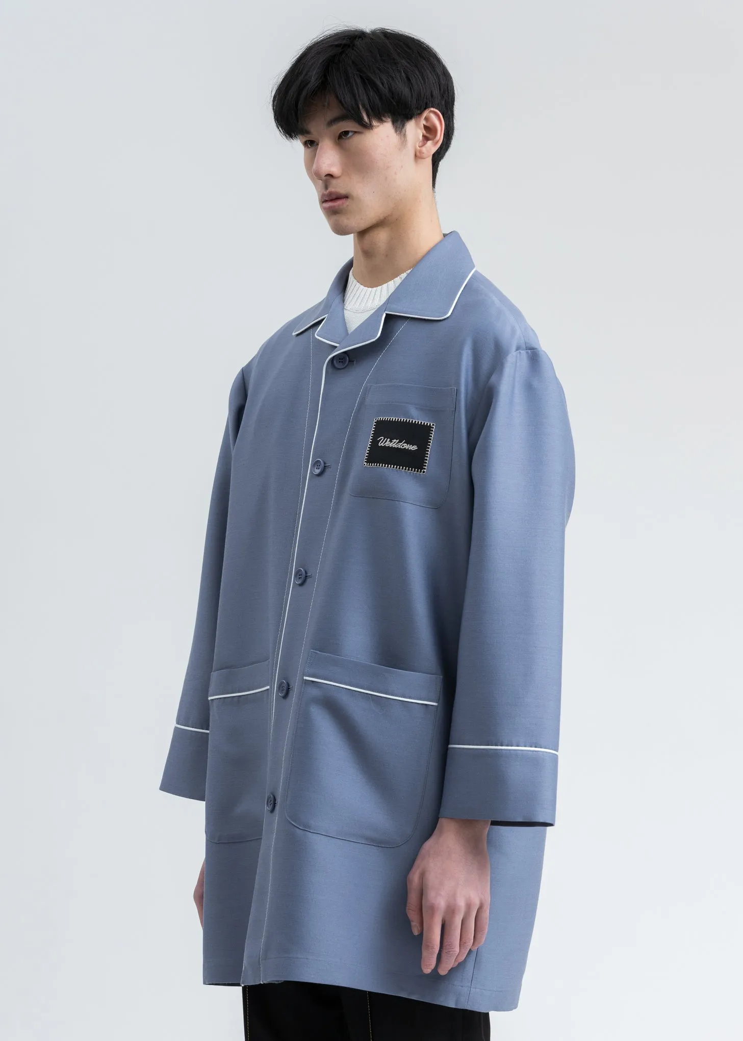 Blue Pyjama Coat