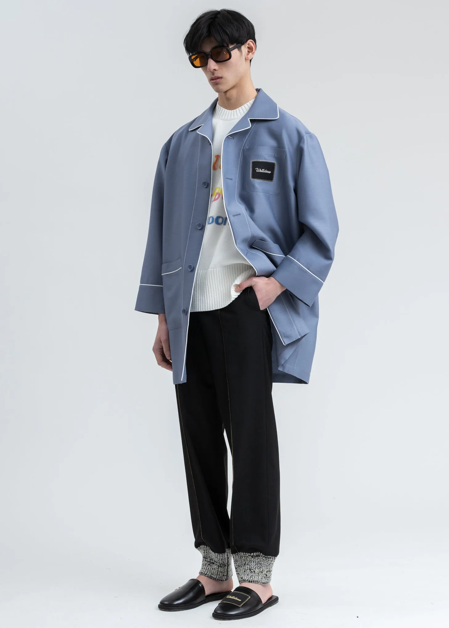 Blue Pyjama Coat