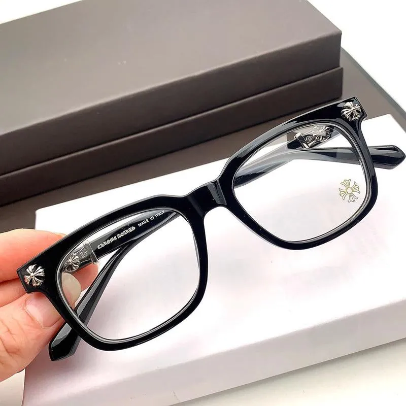 Bold Chrome Heart Glasses - Stylish Light Blocking and Anti-Dust Eyewear, Unisex Fashion Accessories Clear Durable