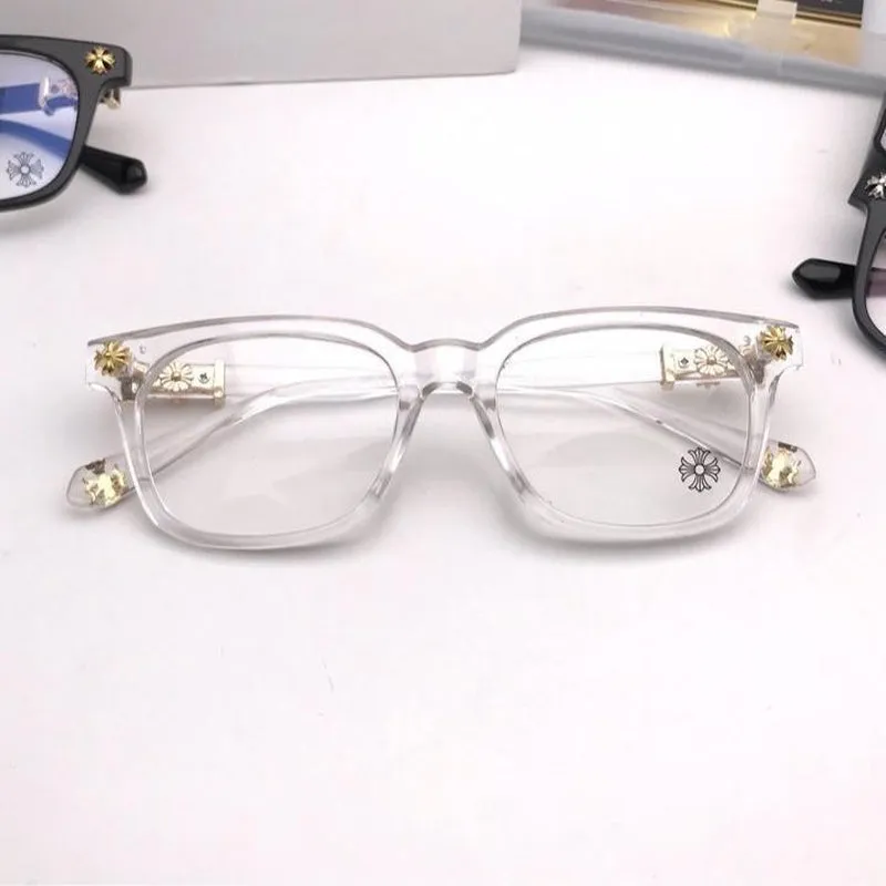Bold Chrome Heart Glasses - Stylish Light Blocking and Anti-Dust Eyewear, Unisex Fashion Accessories Clear Durable
