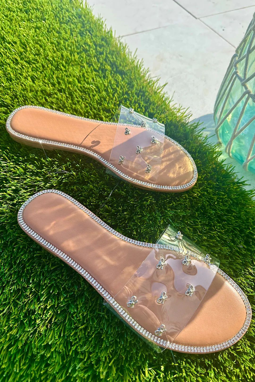 Bow Clear Sandals