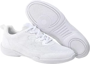 Cheer Shoes Boy White Dance Shoes Youth Cheerleading Sports Training Athletic Comfortable Shoes Breathable Girl  (White, 30)