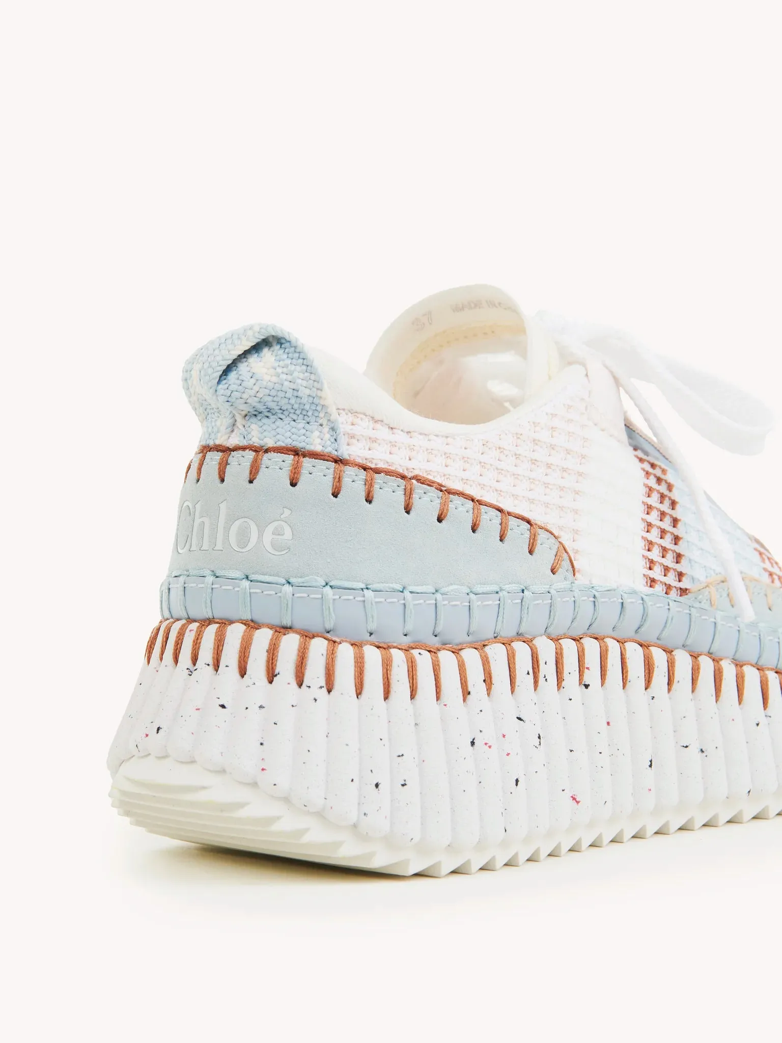 CHLOÉ NAMA MESH SNEAKER DELICATE BLUE