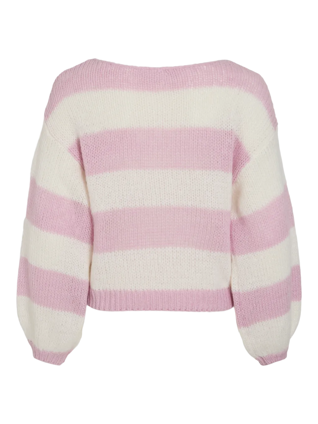 Choca Knit Cloud Dancer/Winsome Orchid