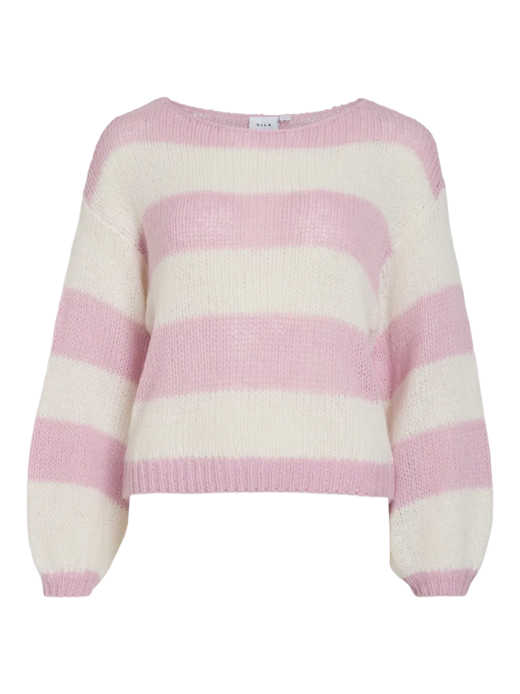 Choca Knit Cloud Dancer/Winsome Orchid