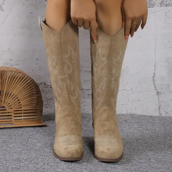 COOPER™ | CLASSIC VEGAN SUEDE COWBOY BOOTS FOR WOMEN