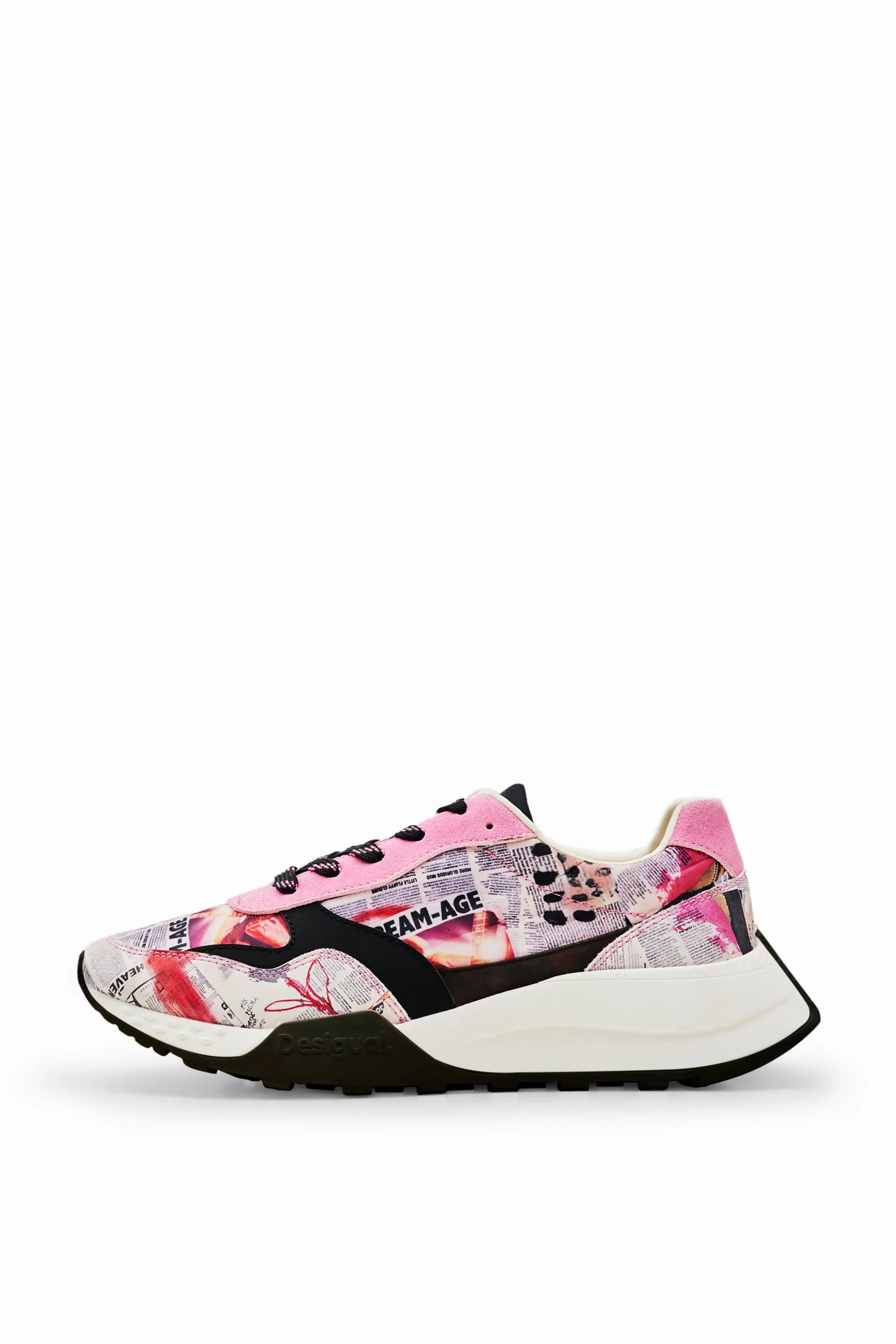 Desigual Newspaper running sneakers