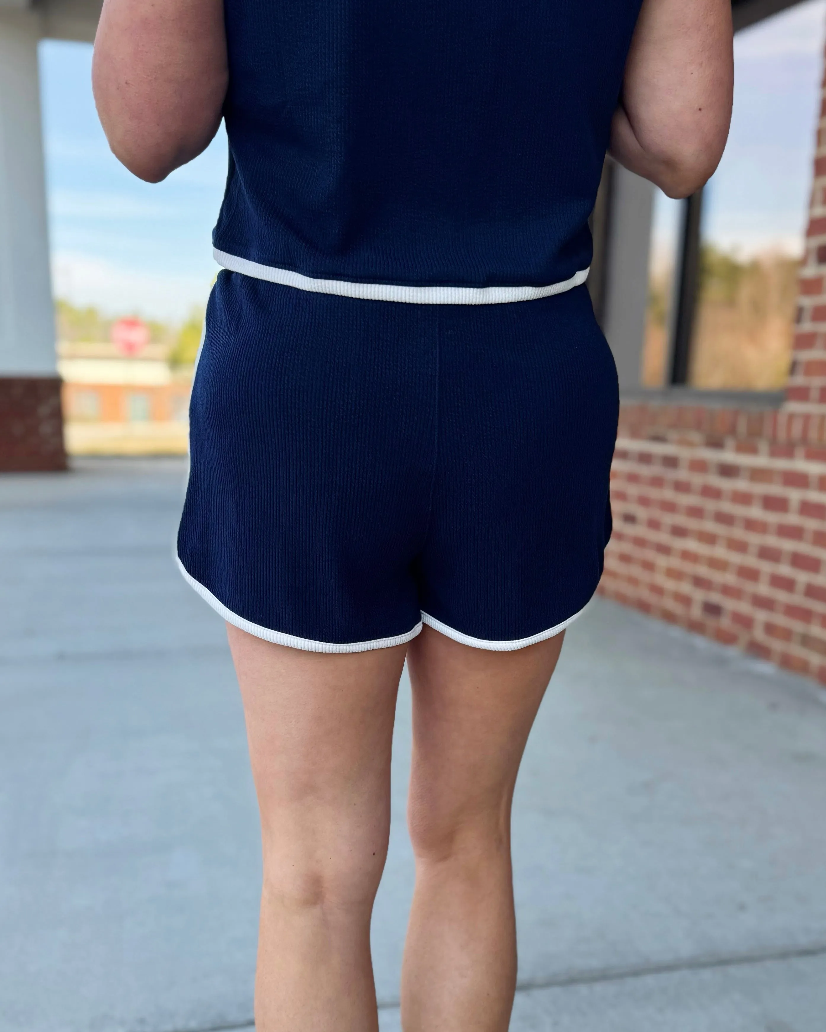 Dina Lounge Shorts in Navy