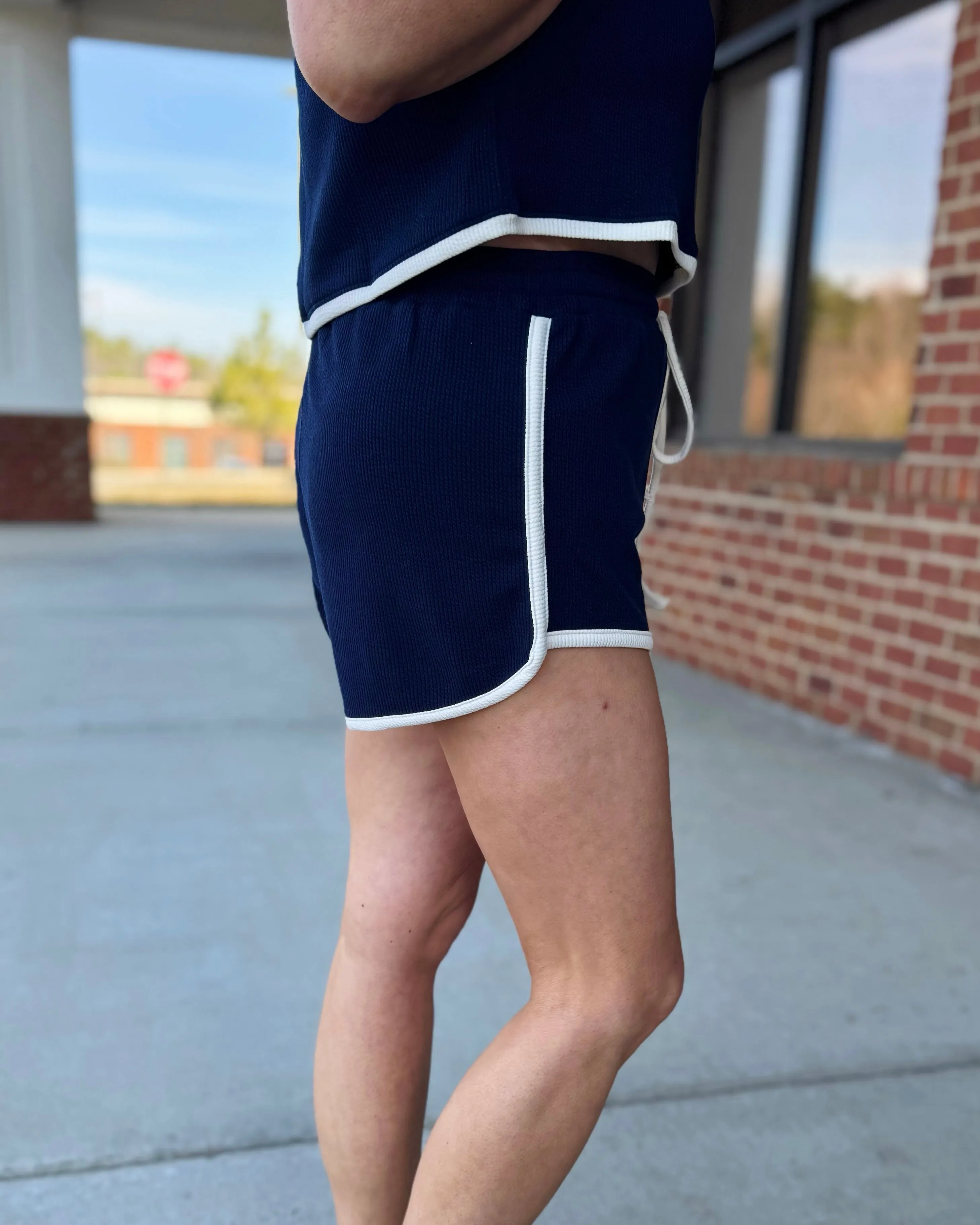 Dina Lounge Shorts in Navy