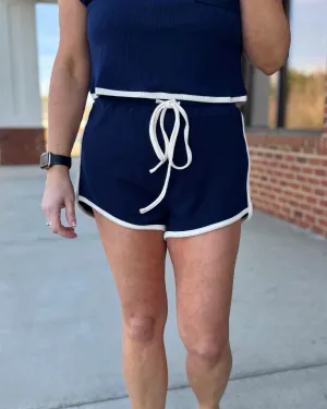 Dina Lounge Shorts in Navy