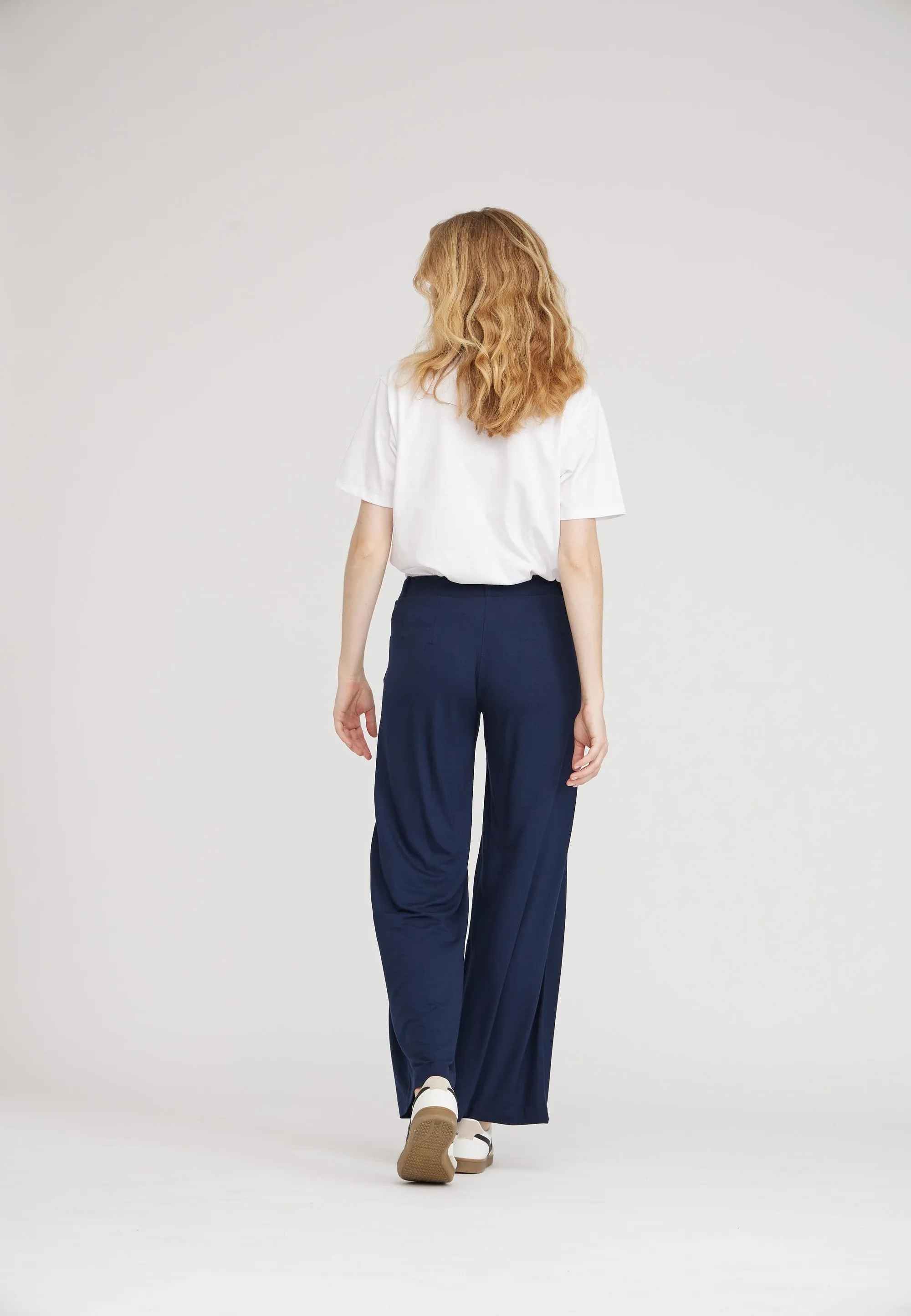 Donna Loose Jersey - Short Length - Navy