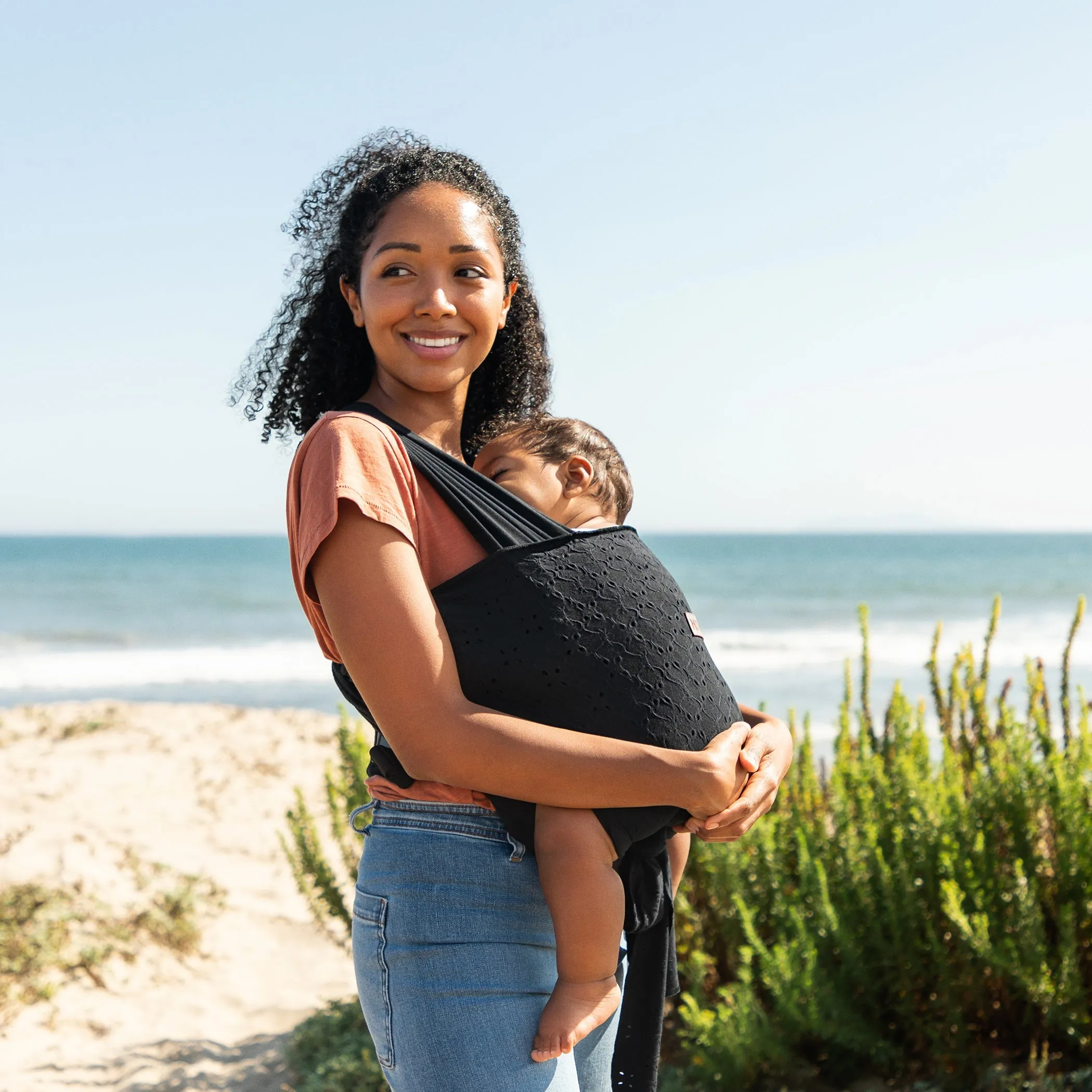 Easy-wrap Carrier By Petunia Pickle Bottom - Black Eyelet